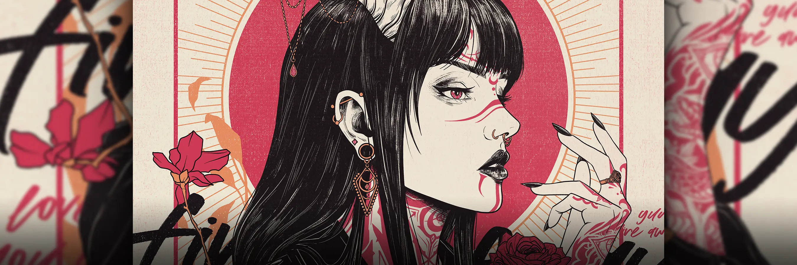 Posters of alternative women inspired by music, illustration and design by Joe Cosentino