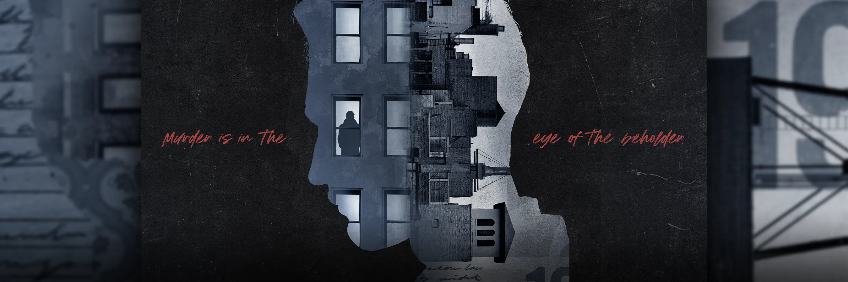 Key Art campaign for Rear Window on Broadway starring Kevin Bacon, art direction and design by Joe Cosentino