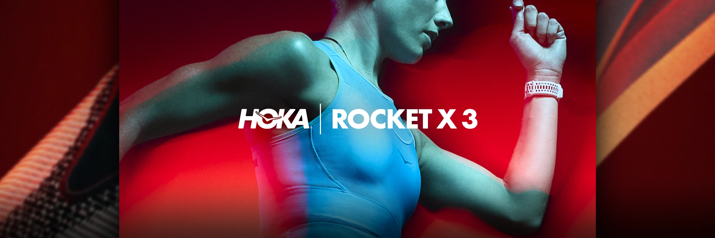 Key Art campaign for Hoka Rocket X 3, art direction and design by Joe Cosentino