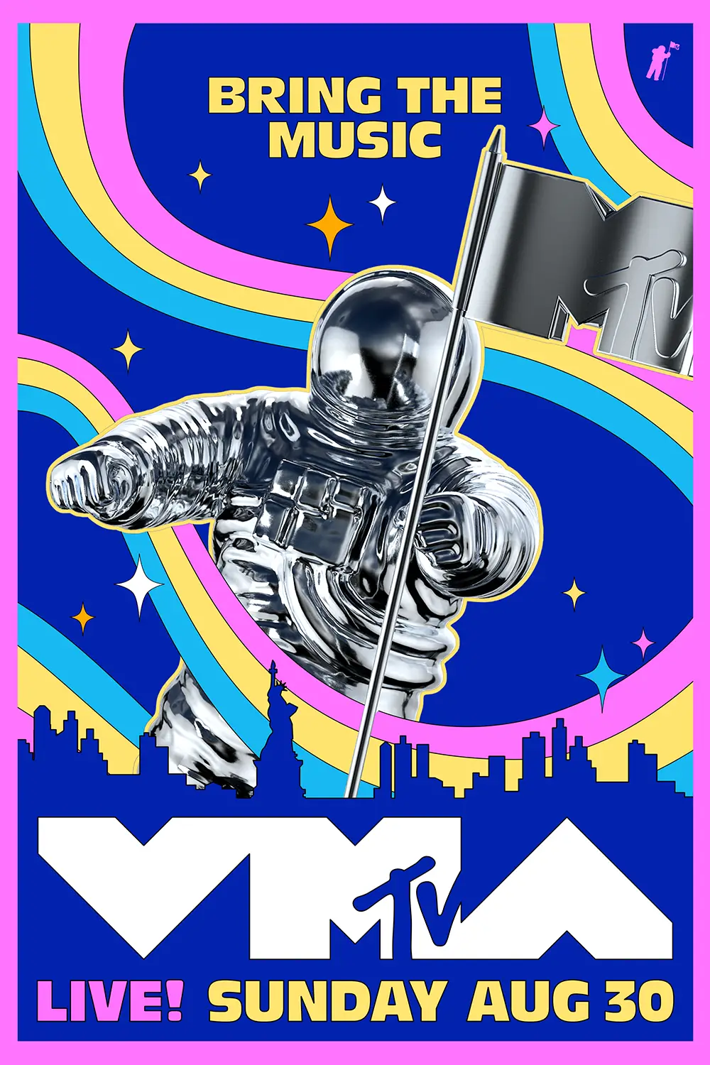 Key Art campaign for the 2020 Video Music Awards on MTV, art direction and design by Joe Cosentino