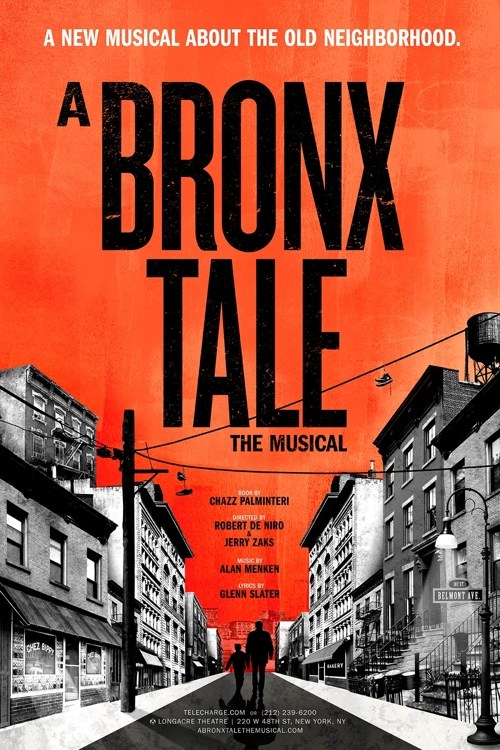 Key Art campaign for A Bronx Tale The Musical on Broadway, art direction and design by Joe Cosentino