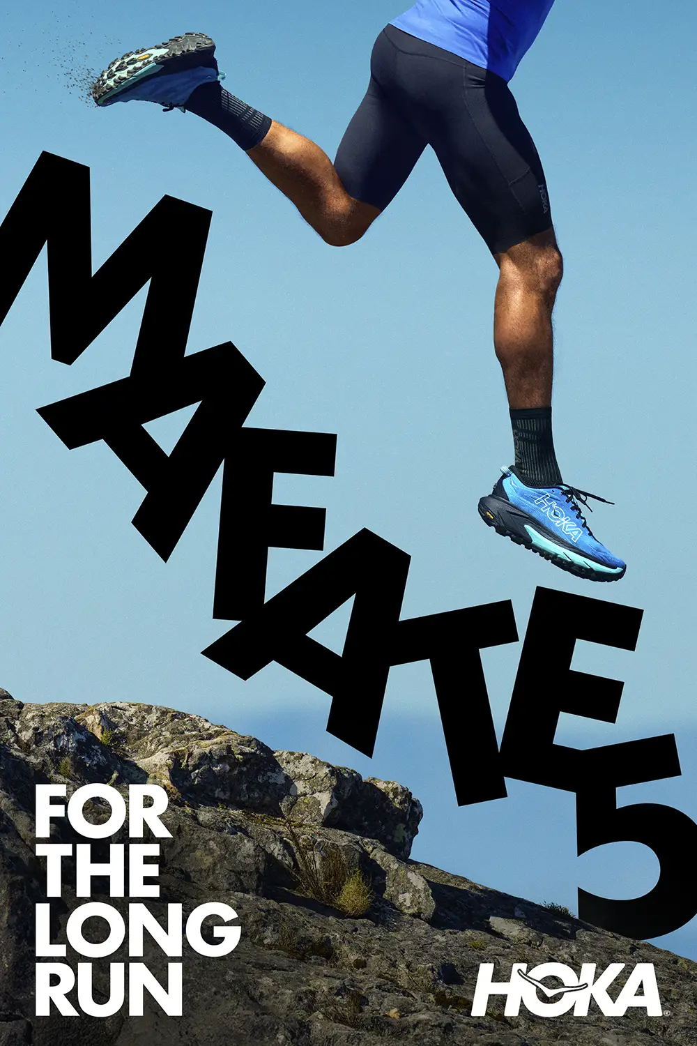 Key Art campaign for Hoka Mafate 5, art direction and design by Joe Cosentino
