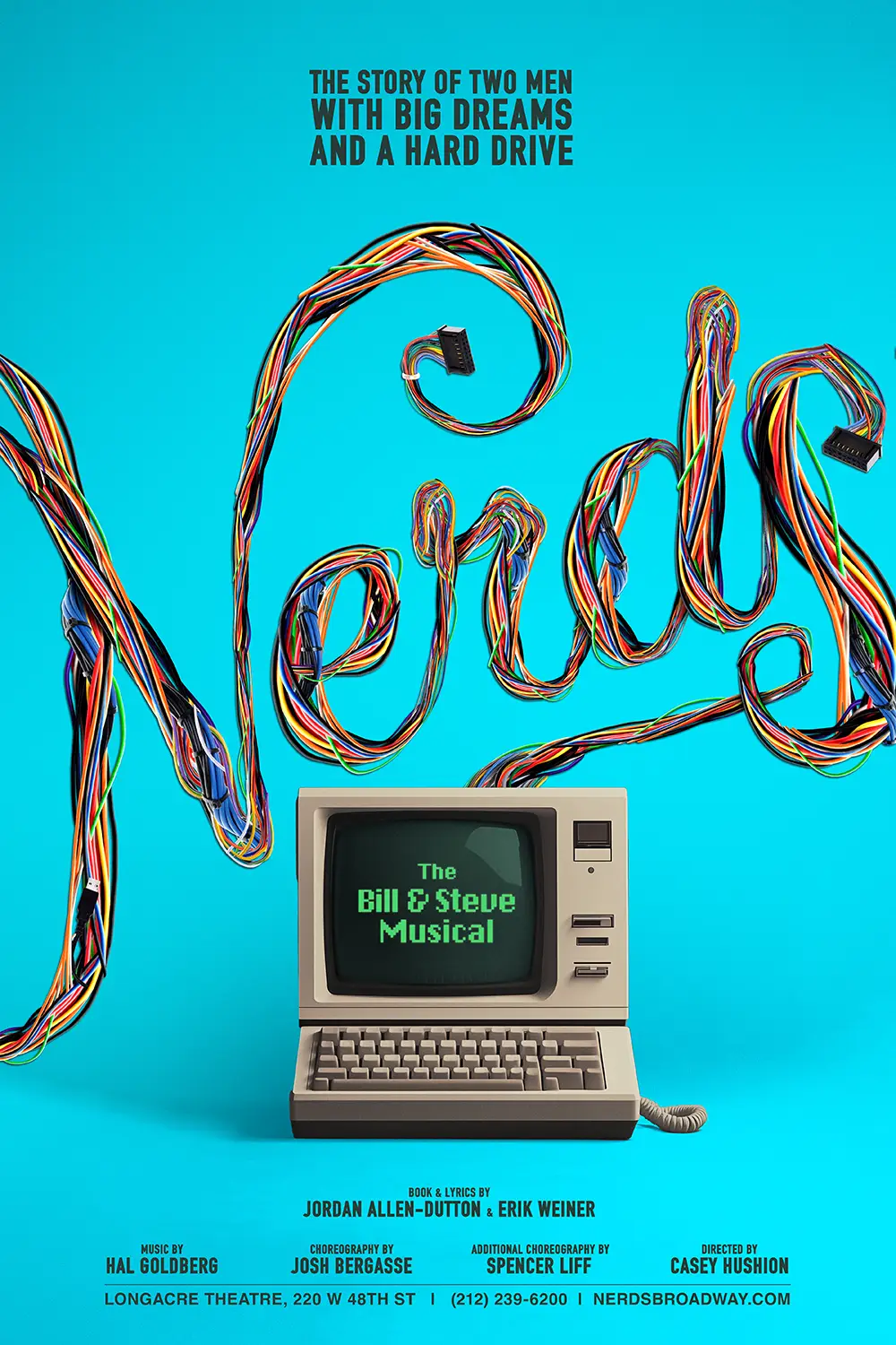 Key Art campaign for the Nerds The Musical on Broadway, art direction and design by Joe Cosentino