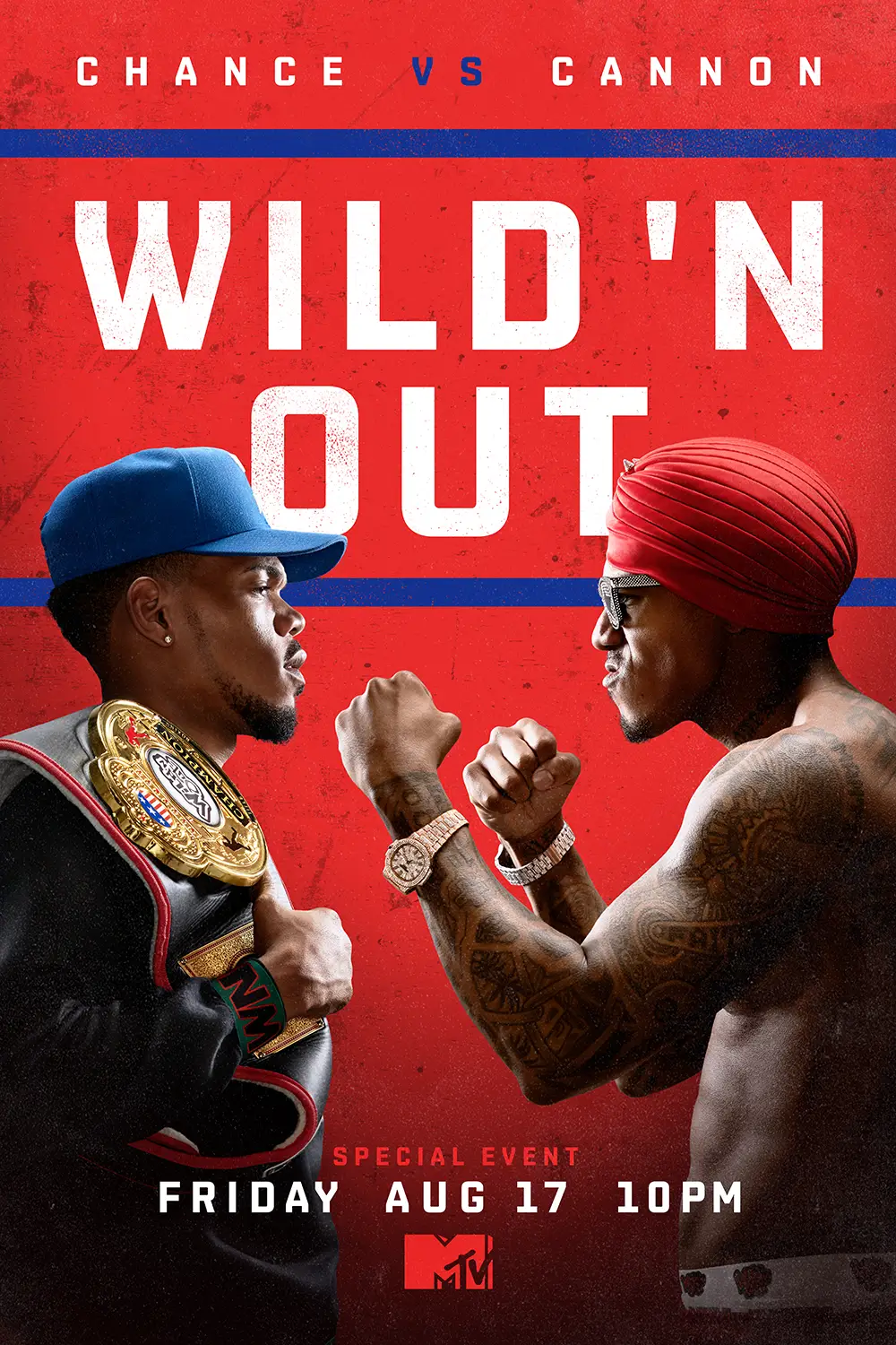 Key Art campaign for Wild 'N Out Chance The Rapper special on MTV, design and art direction by Joe Cosentino