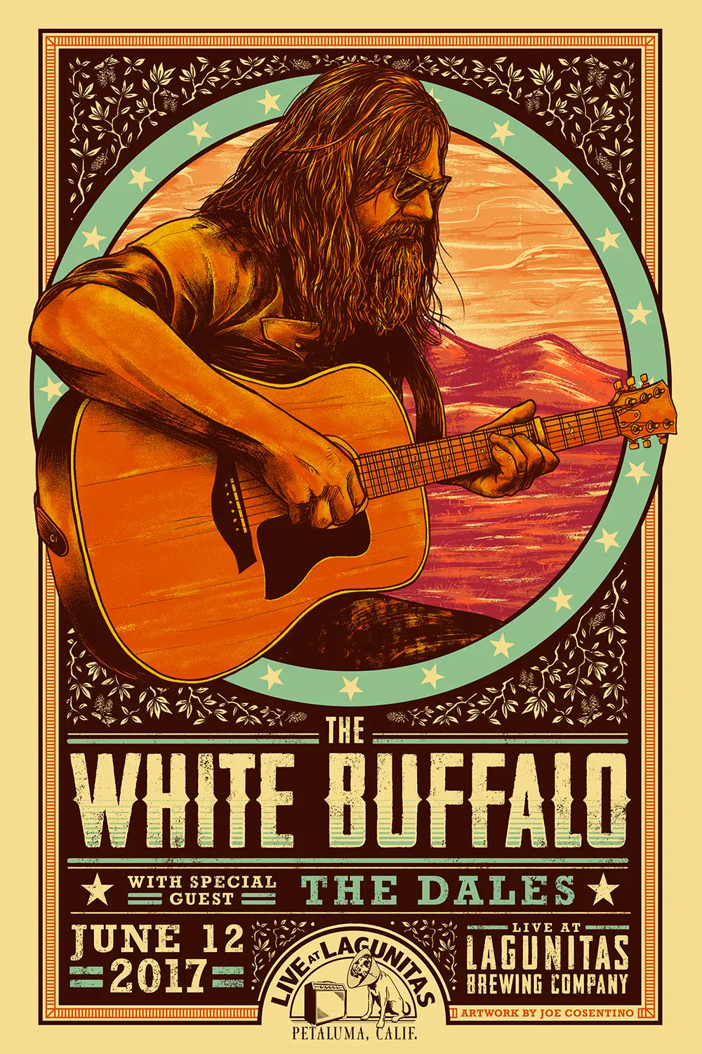 Key Art posters for Live At Lagunitas concert series by Lagunitas Brewing Company, illustration and design by Joe Cosentino